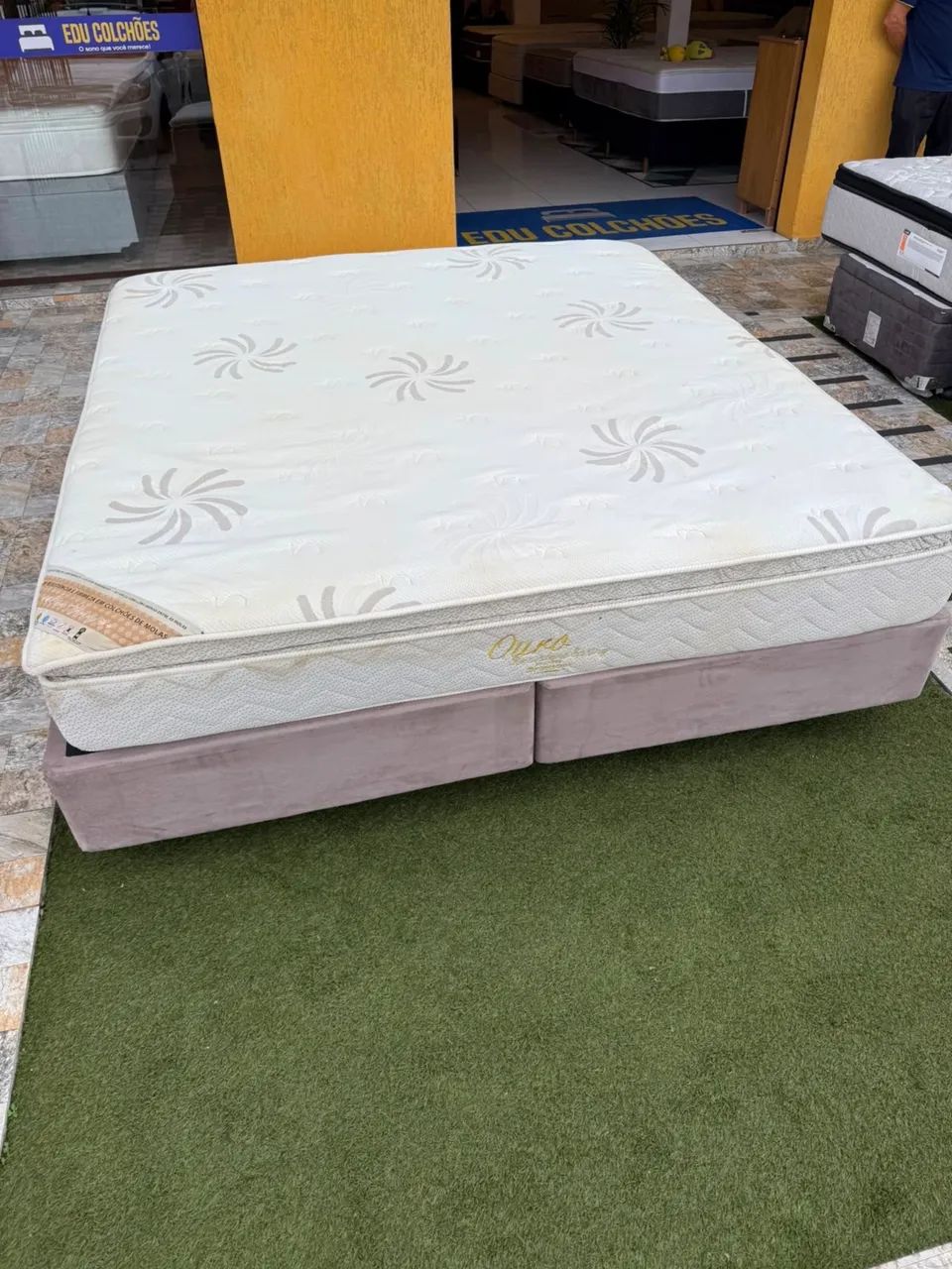 Cama box SUPER KING ORTOBOM USADA TOP - ENTREGAMOS  - Foto 3
