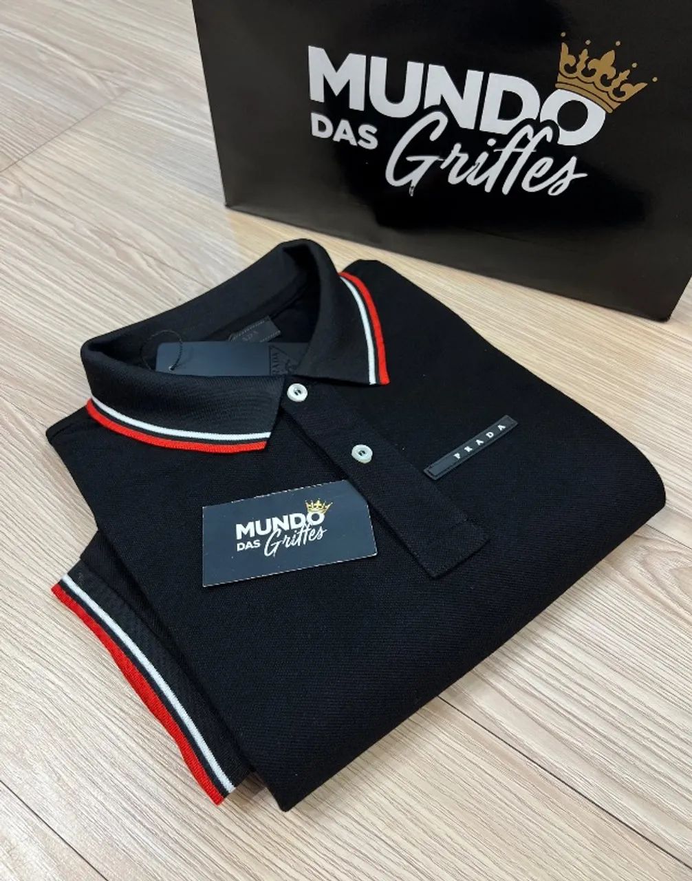 2 polos - Prada e Lacoste 