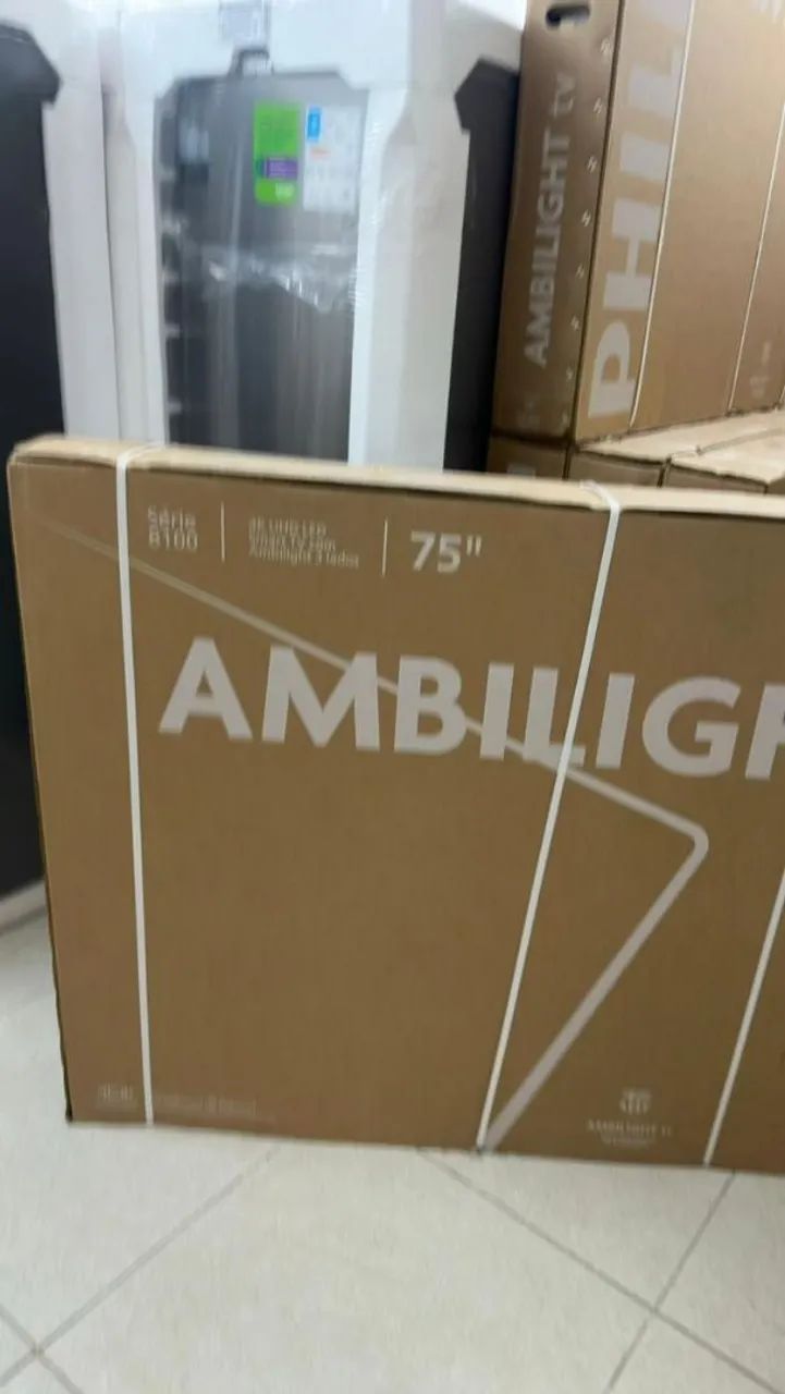 Smart TV PHILIPS Ambilight 75 polegadas 4K, 75PUG8100/78, Comando de Voz nova<br> - Foto 4