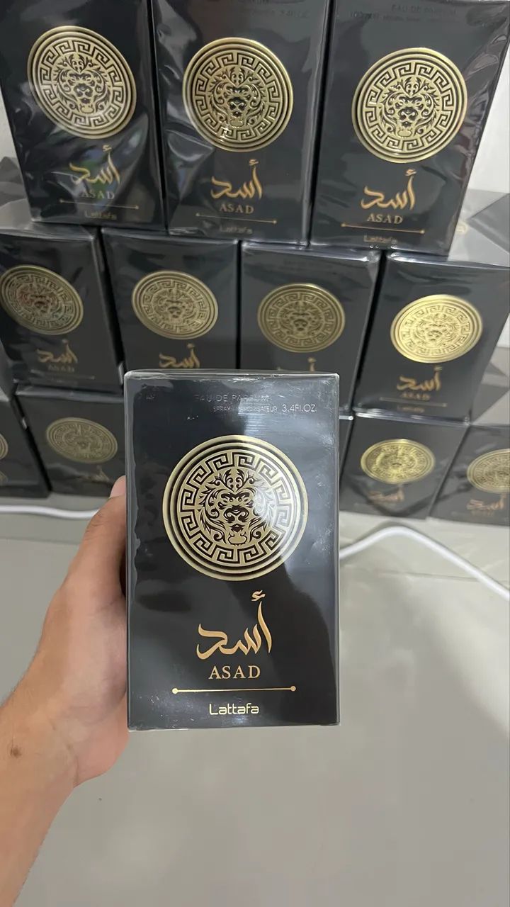 Perfume Lattafa Asad Eau de Parfum Masculino 100ml - Original e Lacrado