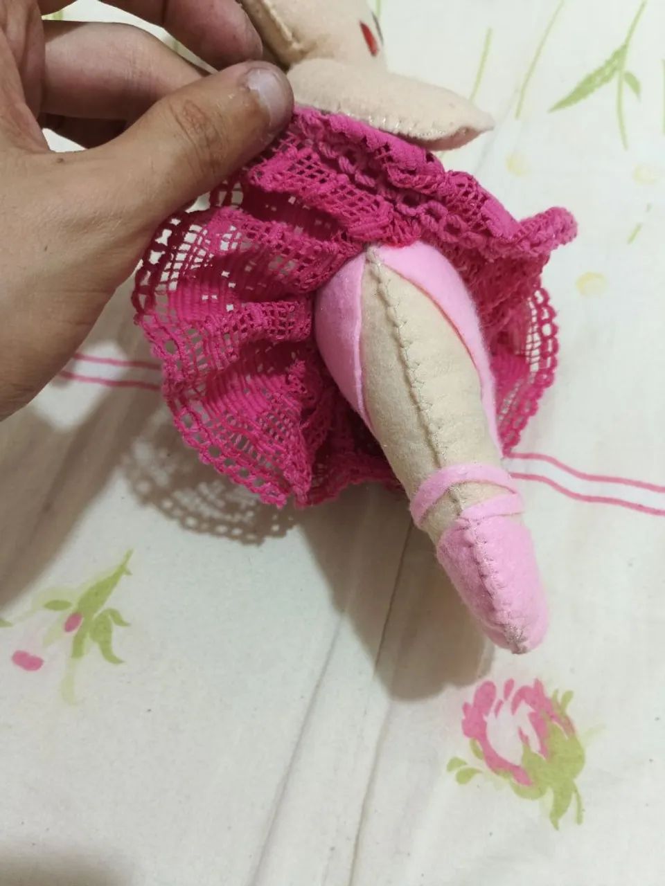 Bebe Boneca artesanal Feltro  - Foto 4