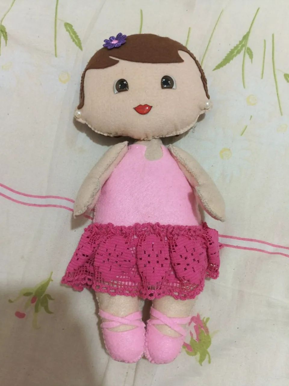 Bebe Boneca artesanal Feltro  - Foto 5