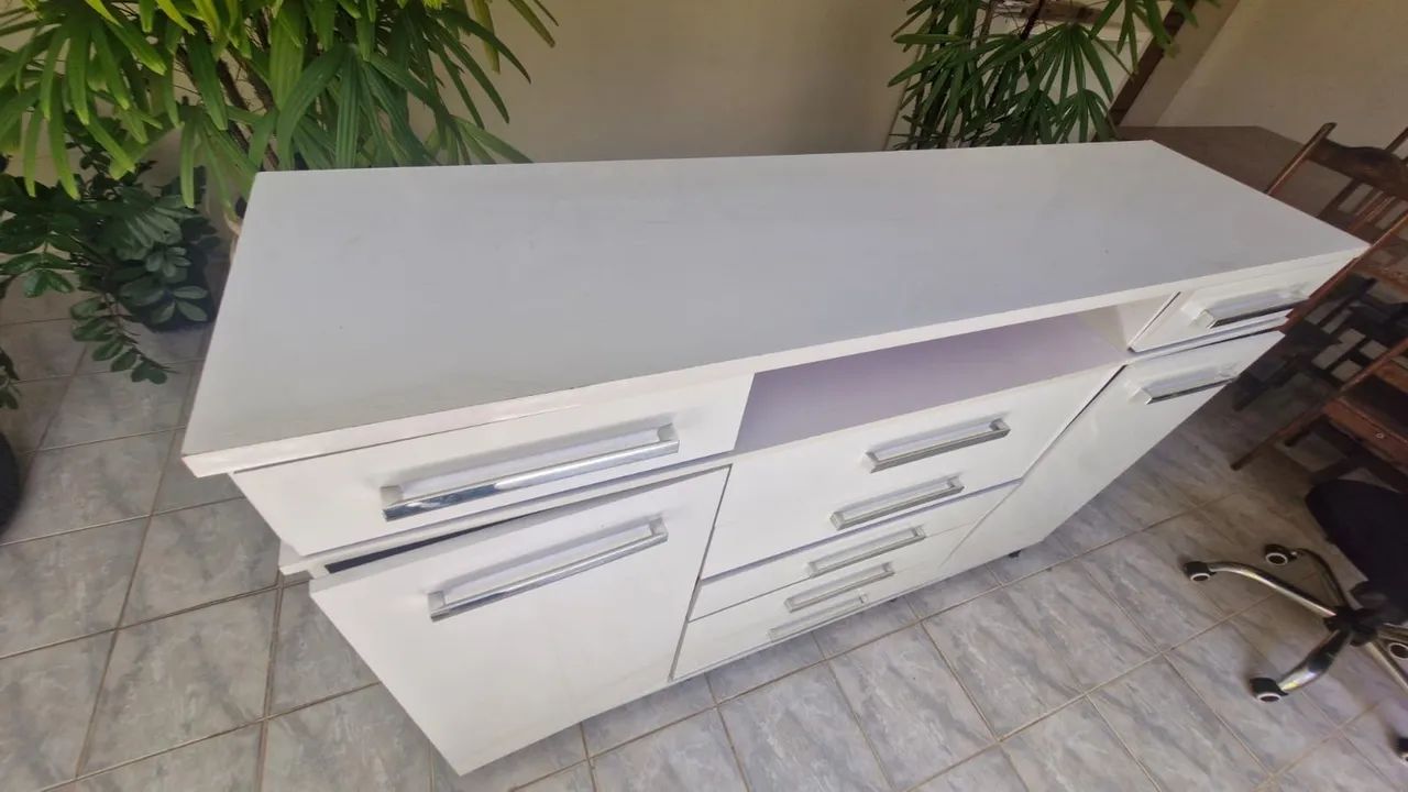 Cômoda 7 gavetas 2 portas com rodinhas - Foto 4