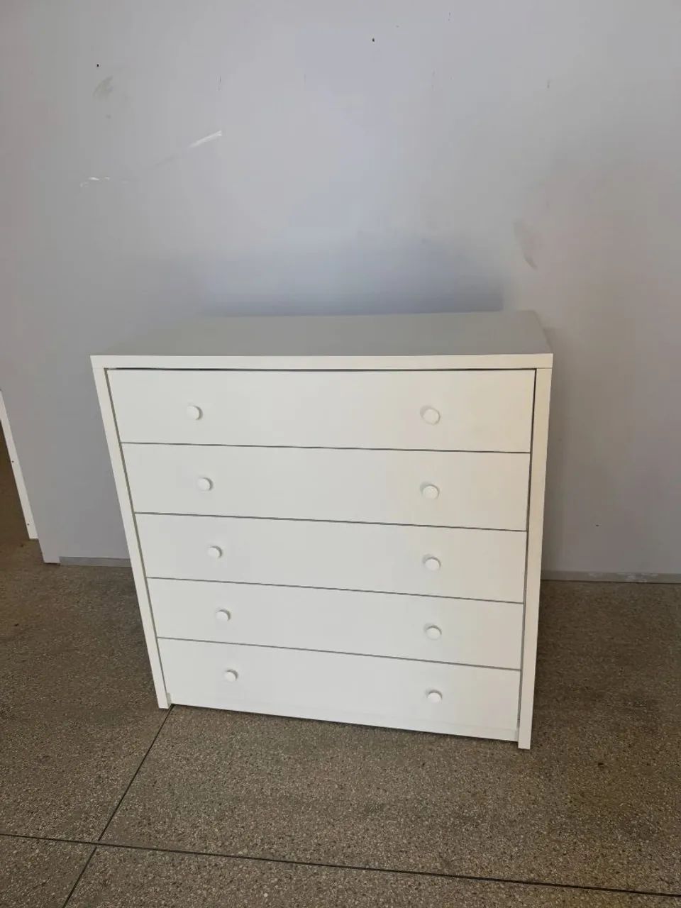 Cômoda 5 Gavetas 100% MDF Branca | Nova | Ed Móveis  - Foto 3