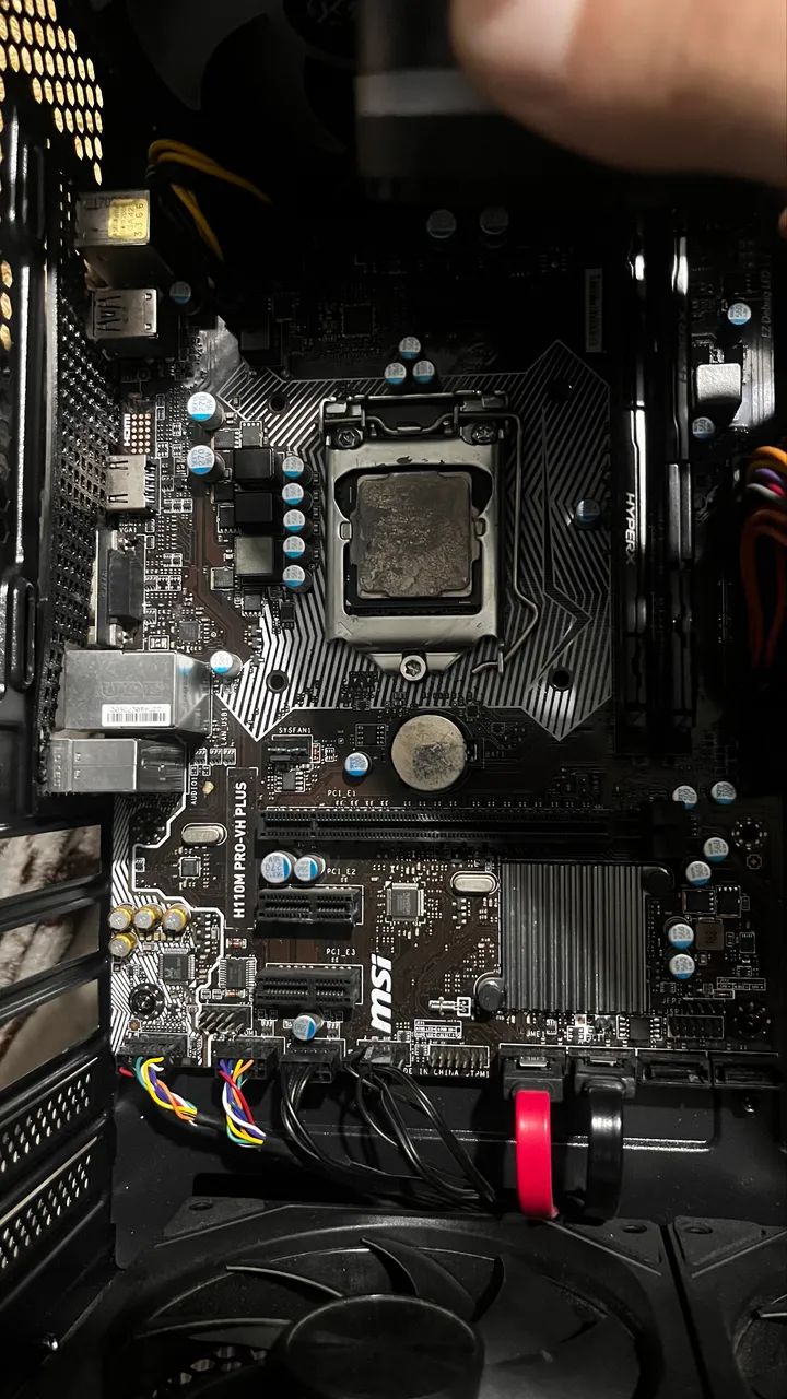 Placa mãe + processador 