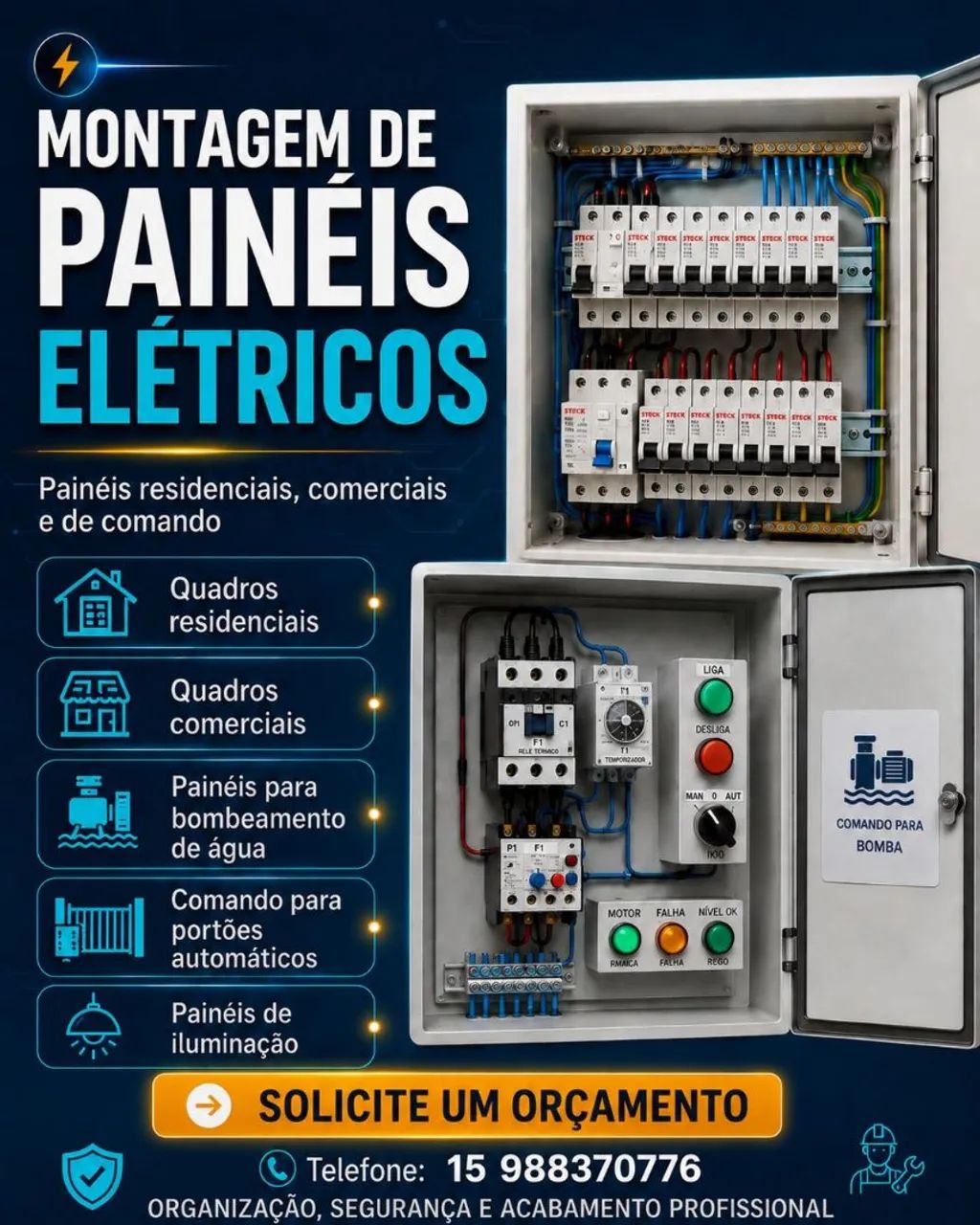 Eletricista Residencial | Quadros Elétricos | HE Serviços Elétricos - Foto 3