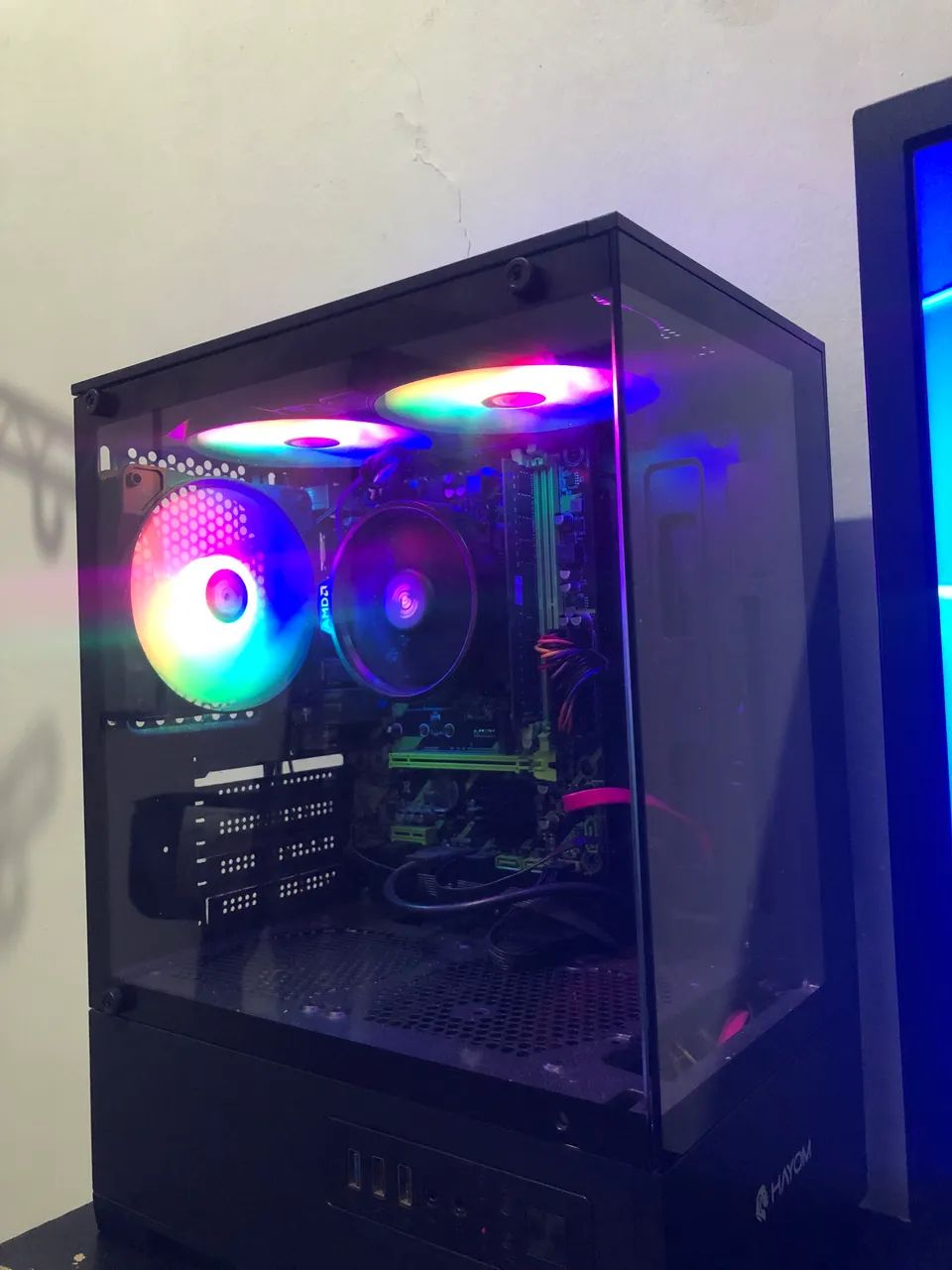 Pc Gamer Comple + Monitor|Ryzen 7 5700g Vega 8 SSD 480gb 16ram ddr4 500w
