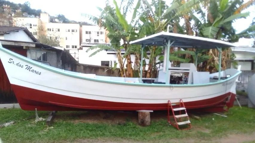 BARCO BATEIRA CHULAPA MADEIRA MOTOR 36HP - Foto 2