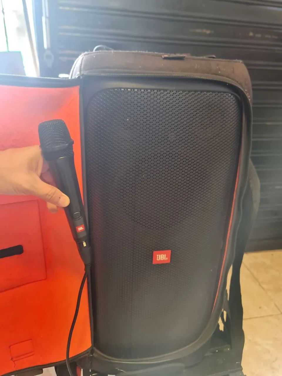 Caixa e microfone original JBL 310