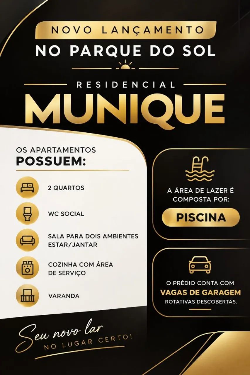 NOVO LANÇAMENTO - PARQUE DO SOL