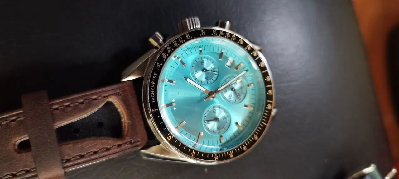 Relógio Cronógrafo Safira Máquina Seiko - Foto 2