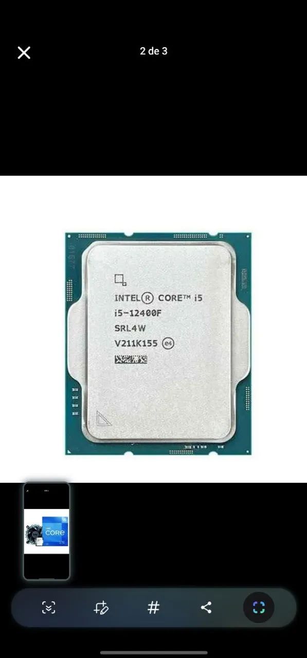 Intel Coreia i5 12400f