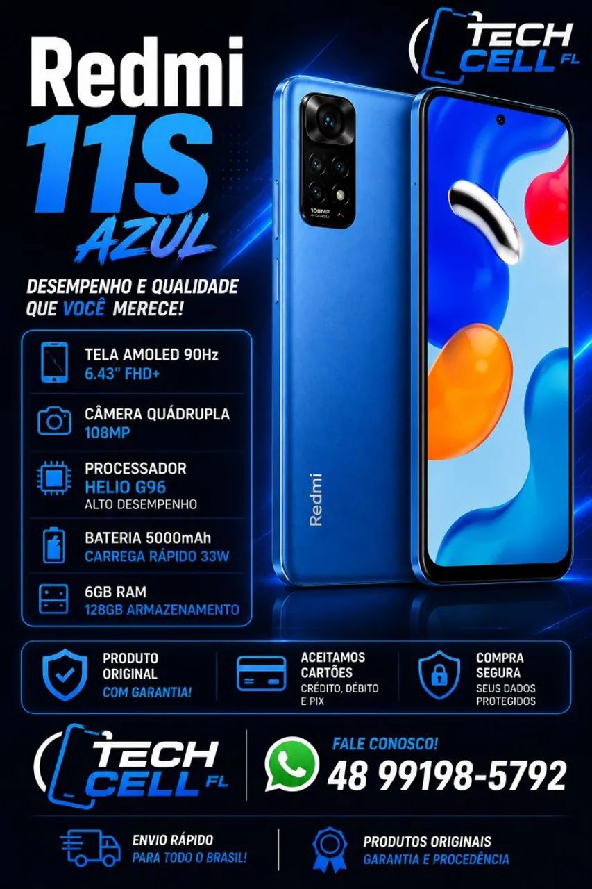 Vendo redmi 11s azul 