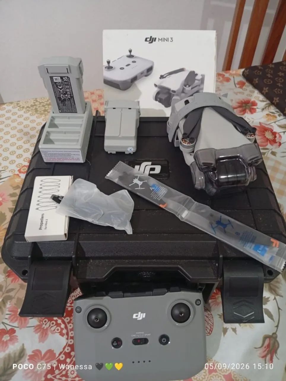 Drone DJI mini 3, incluso duas bateria ( 1 plus), com apenas dois ciclos, cada. - Foto 4