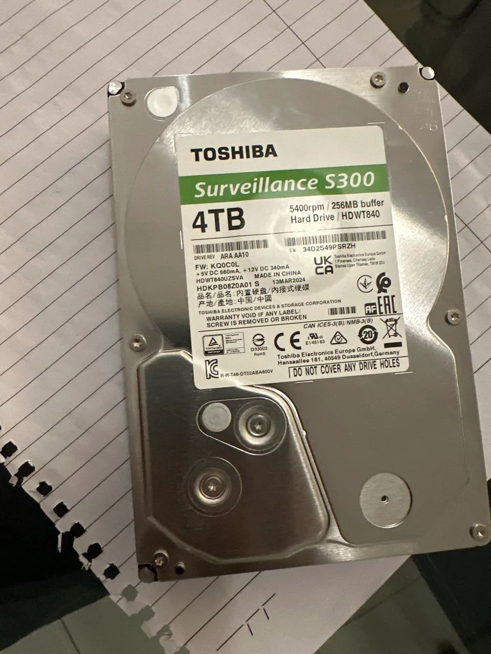 HD 4TB TOSHIBA Survelliance S300 - Armazenamento - Engenho