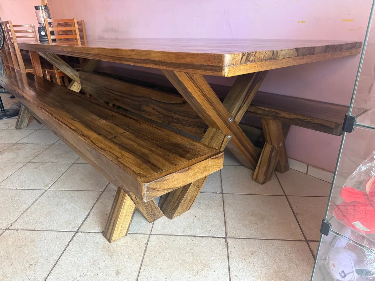 Mesa com dois bancos 3.00 de comprimento nova - Foto 5