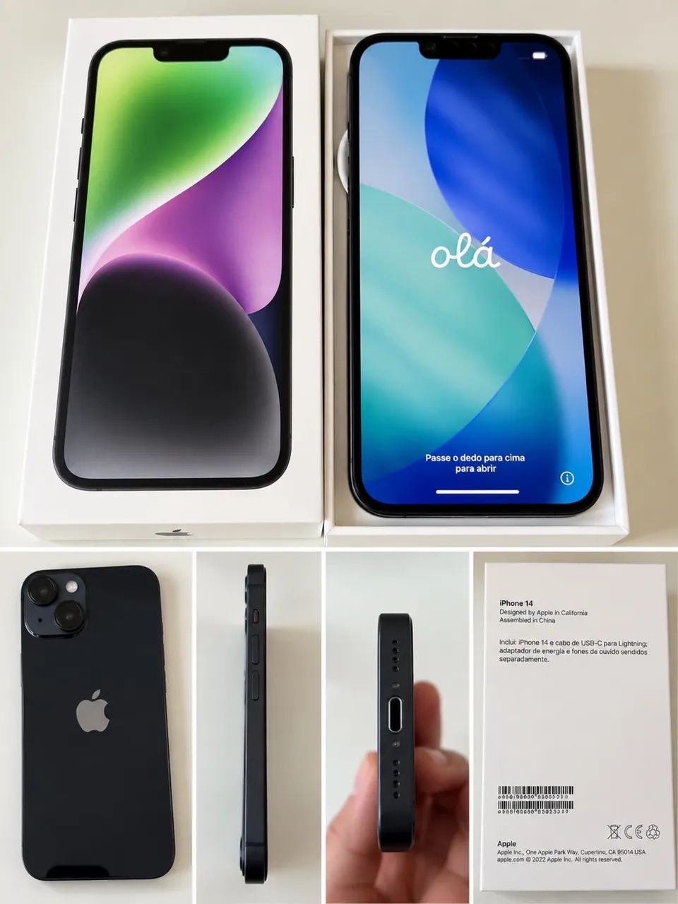 iPhone 14 128GB Meia-noite - Parcelo no cartão de crédito