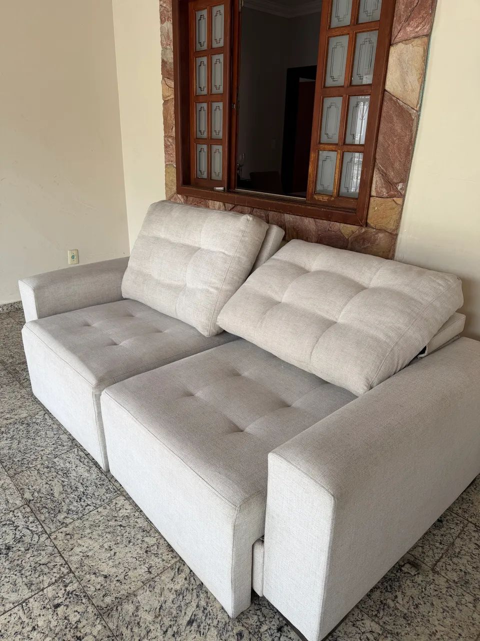 Sofá 2 módulos retrátil/inclinável - Foto 3