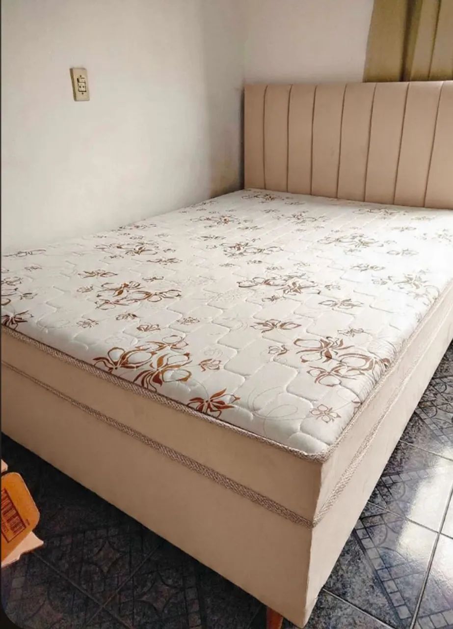 Cama Box Acoplada Espuma D33, com 3 camadas 
