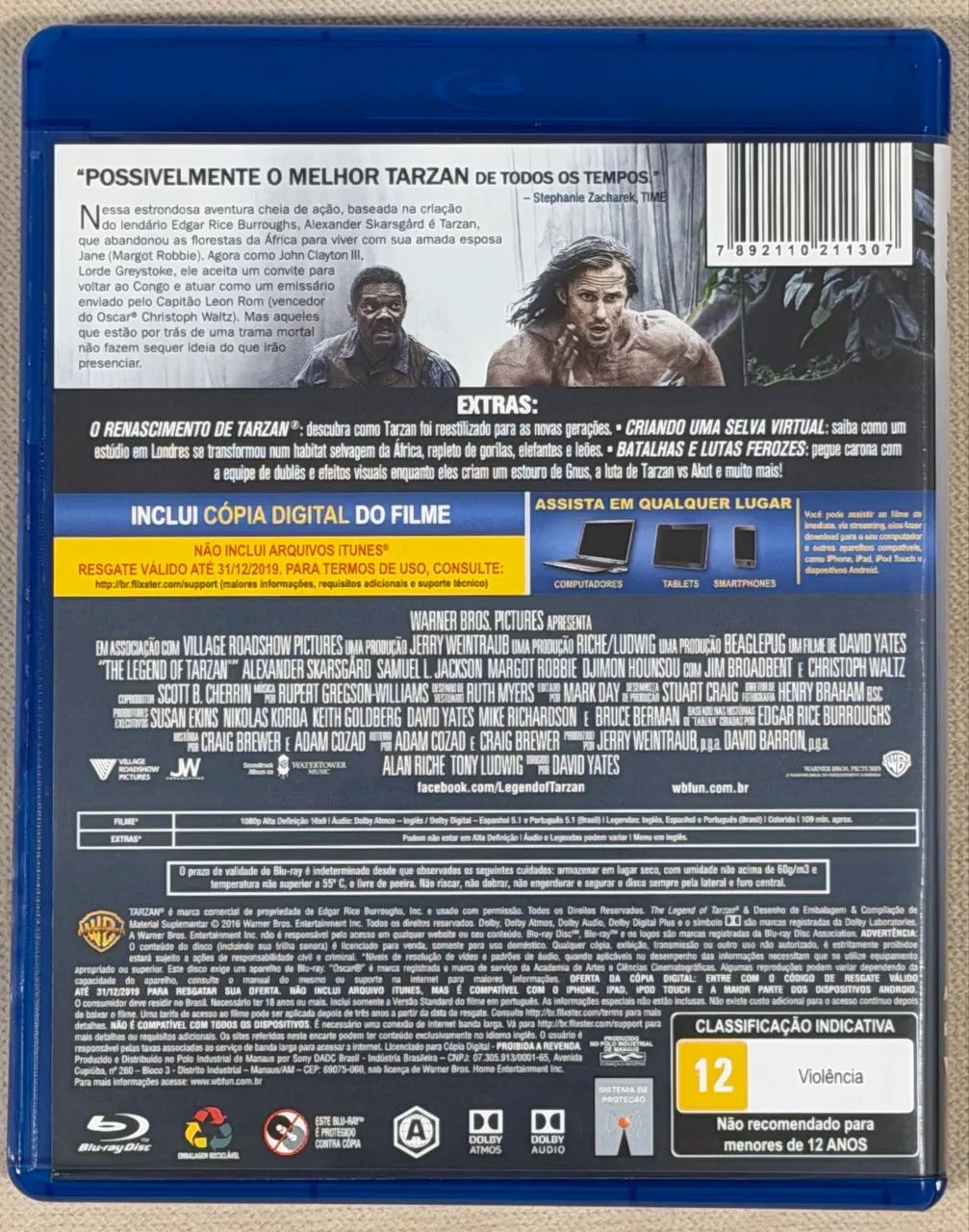 BLU-RAY A LENDA DE TARZAN (ORIGINAL) - Foto 2