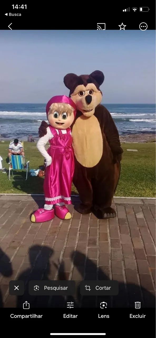 Fantasias masha e urso personagem