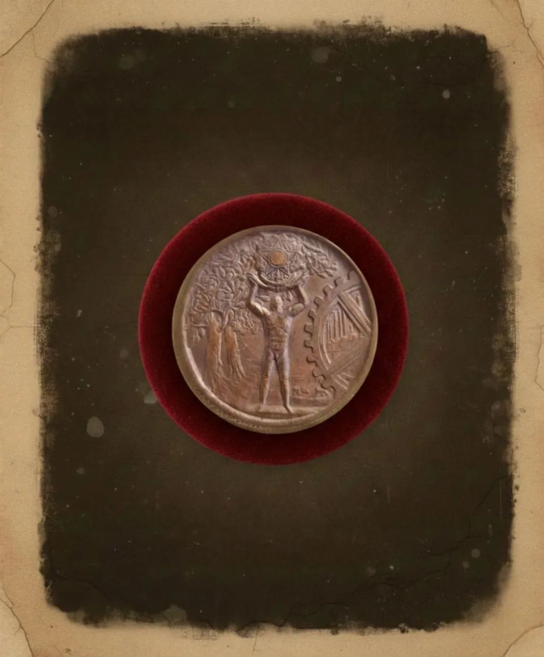 Rara Medalha 1932 Revolução Industrial do Paraná (Cobre Maciço) - Foto 3