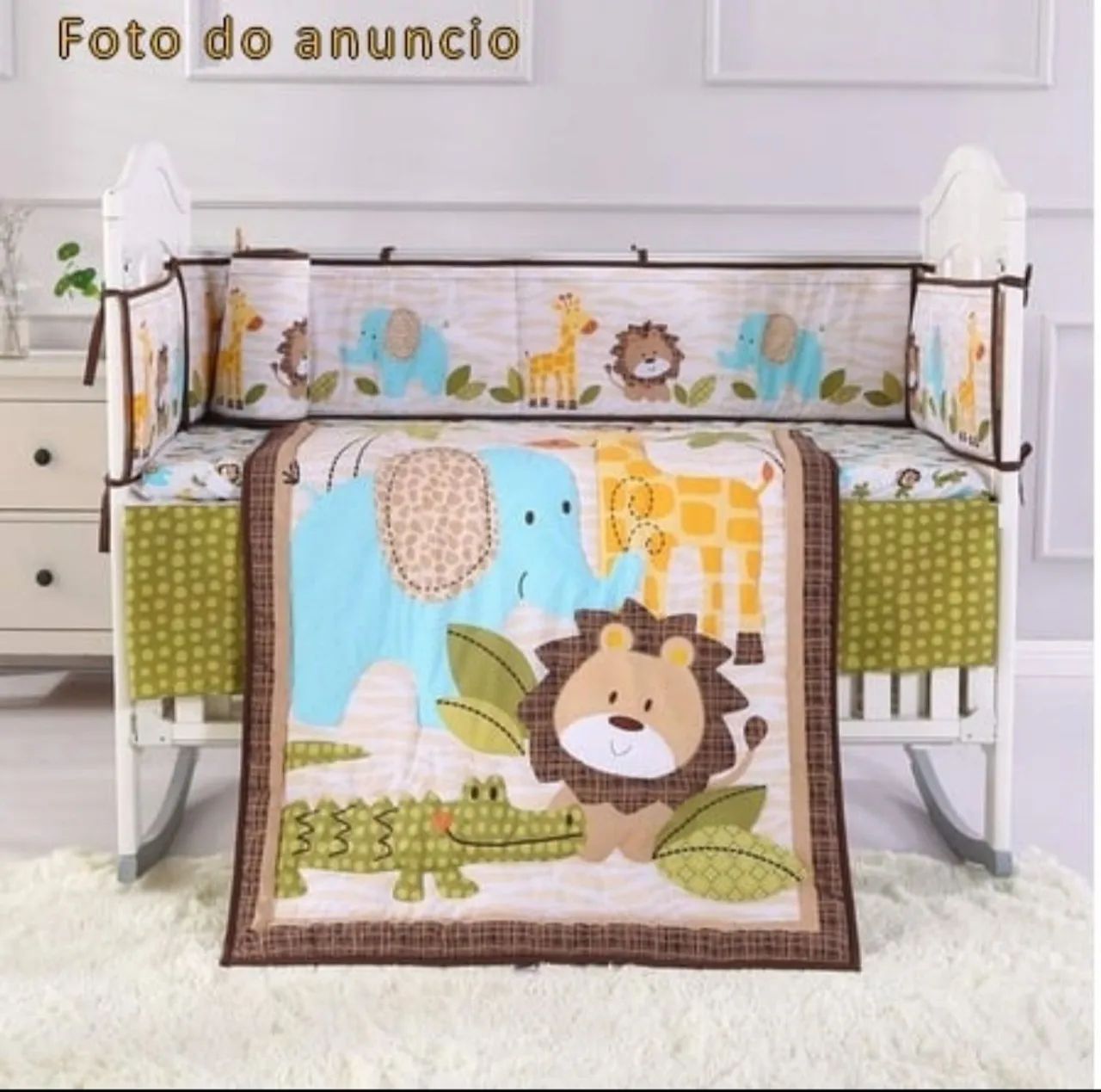 Kit berço Safari 7 peças  - Foto 5