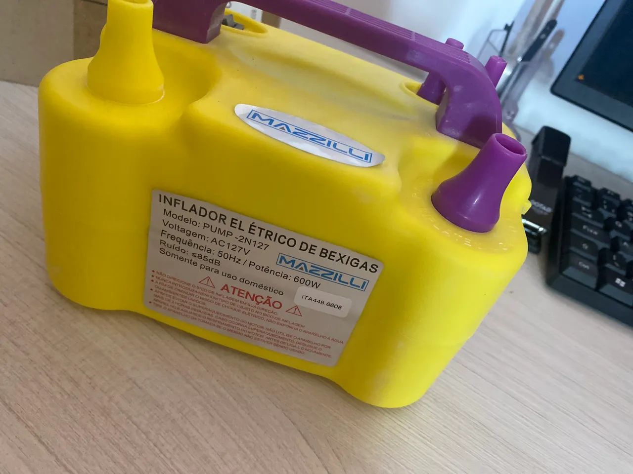 Inflador elétrico de bexigas 