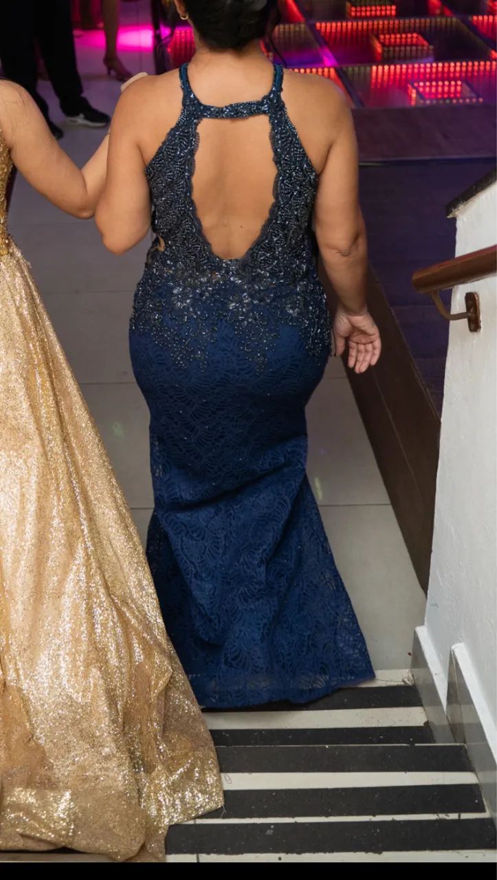 Vestido longo Azul - Foto 2