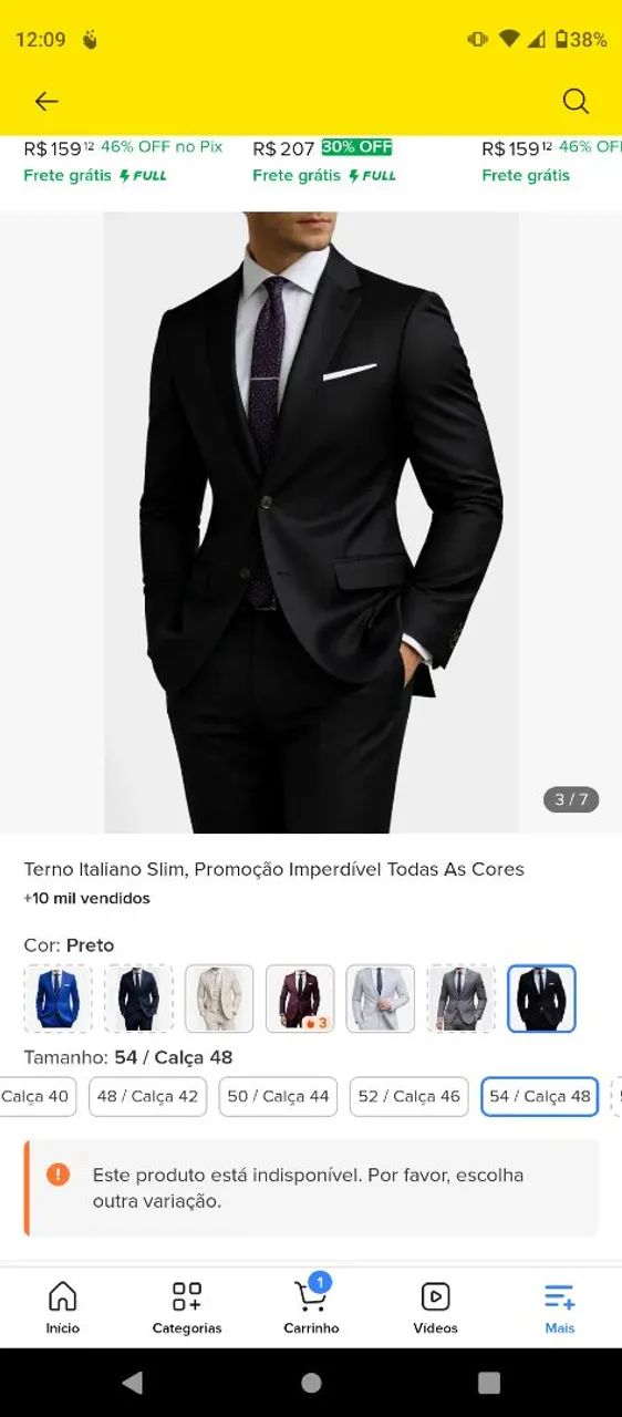Terno preto 