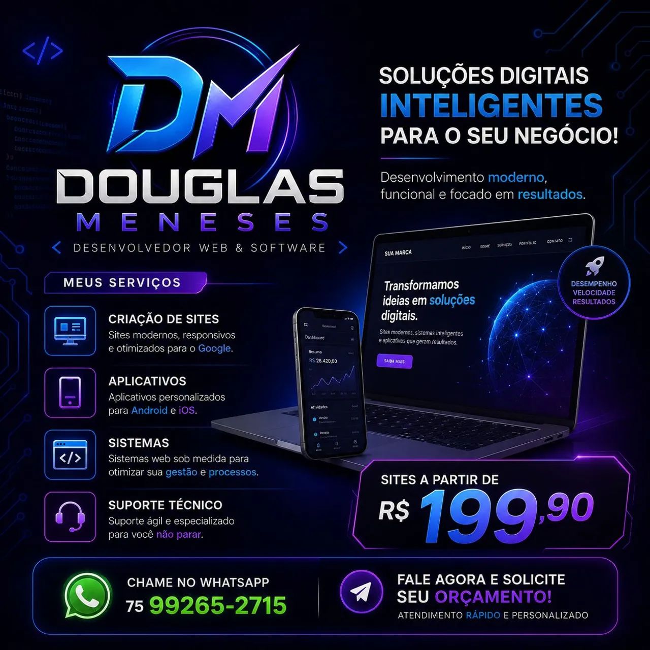 Criação de Sites Desenvolvimento de Sistemas Empresa ERP