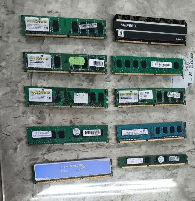 Memorias RAM diversas