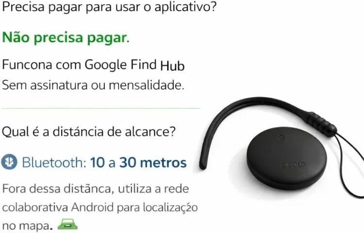 Smart Tag Localizador Android Alpha Gold Pro TCD-06F | Rastreador Bluetooth - Foto 2