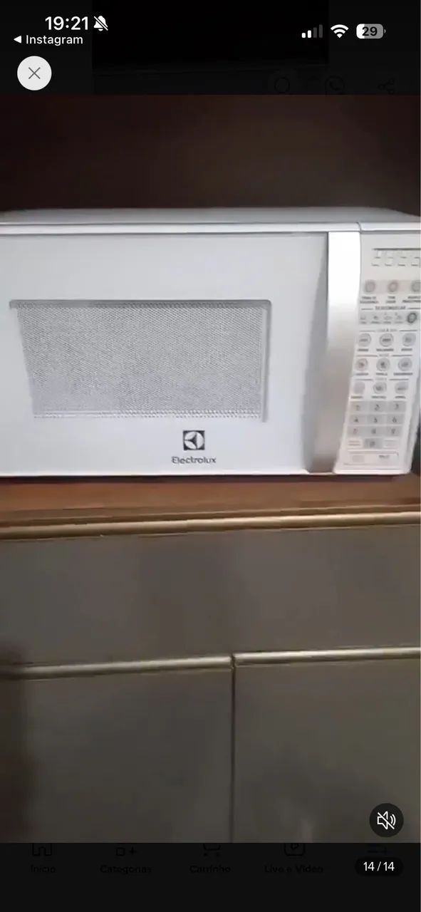Microondas Electrolux 20l branco novo - Foto 5