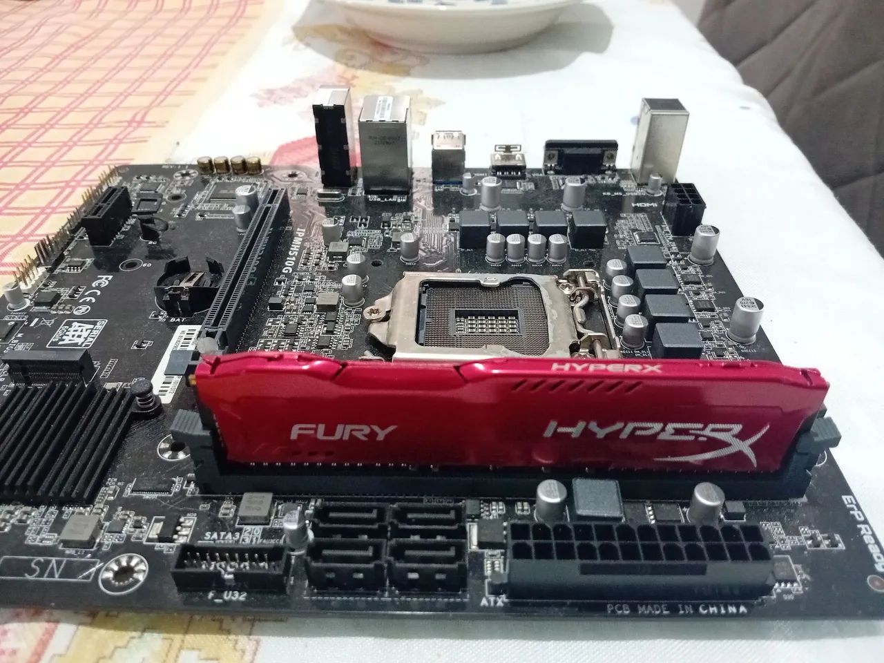 Kit placa mãe e memória ddr4 - Foto 2