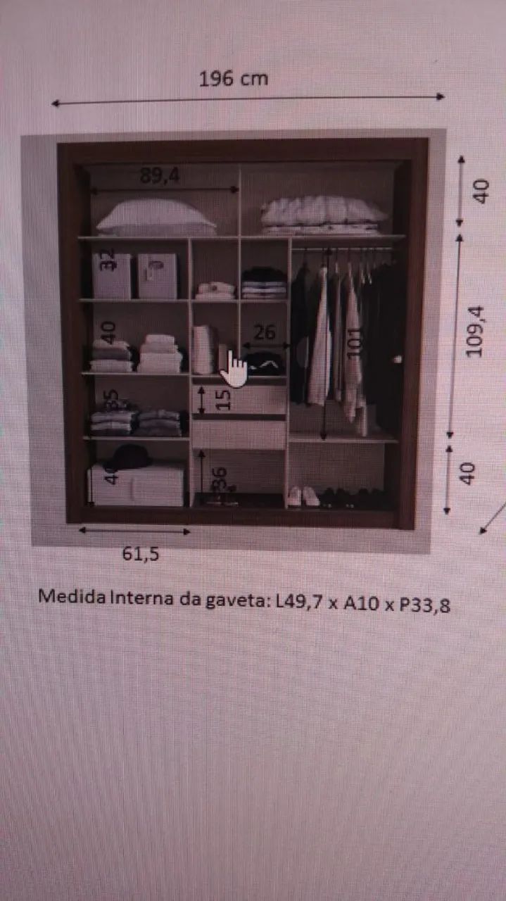 GUARDA  ROUPA DE CASAL - Foto 2