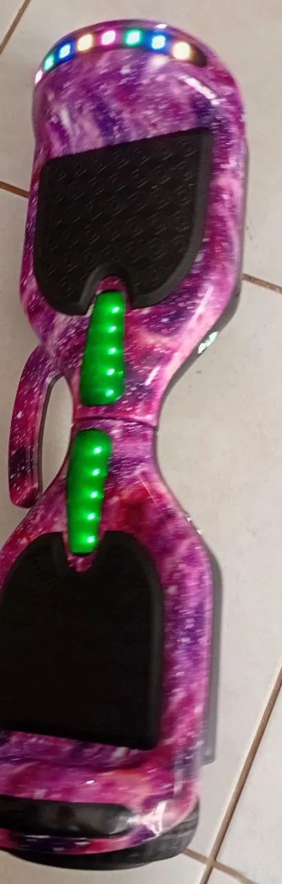 Hoverboard Galaxy Roxo Galáxia 6.5 com defeito - Foto 3