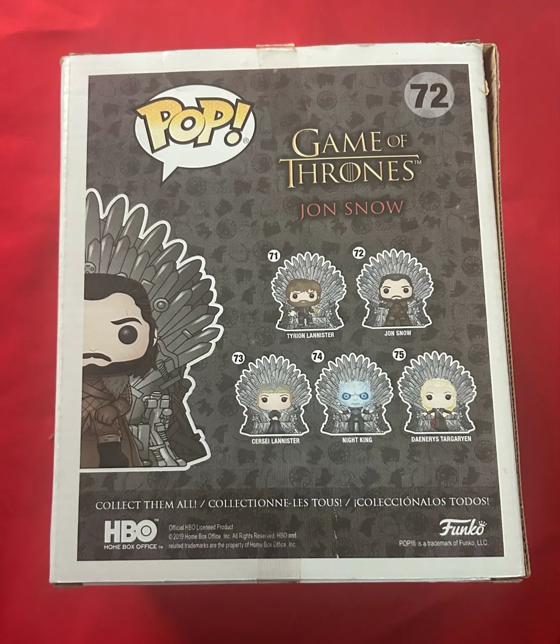 Funko Pop Jon Snow Game of Thrones Iron Throne 72 - Foto 4