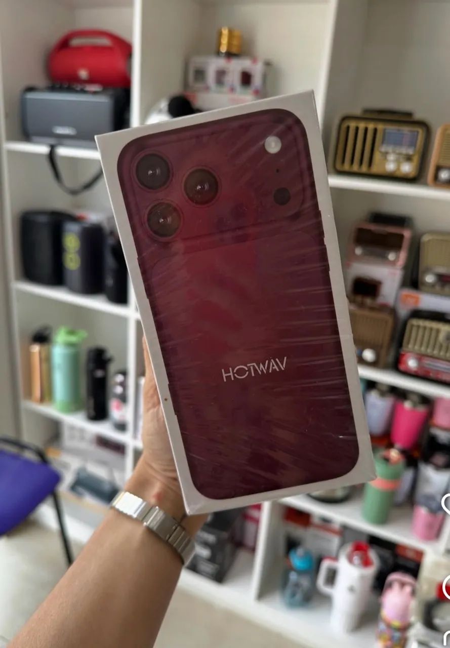 HOTwav A18 Pro Max - 128 GB Bordô  - Foto 3
