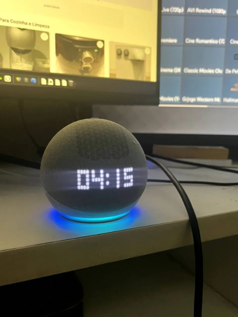 Echo Dot com Relógio. Raríssimo!  - Foto 3