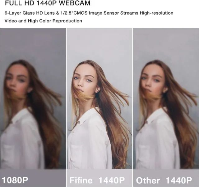 [Novo] Webcam FIFINE K420 2K 1440P USB com Microfone e Tripé, PC, Streaming, Home Office - Foto 5