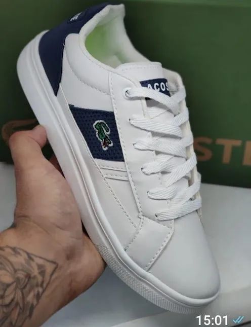 Tenis lacoste white - leia a descrição