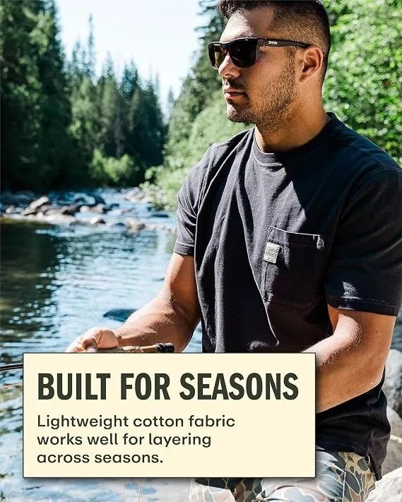 Camiseta Field & Stream Com Bolso Frontal - Foto 5