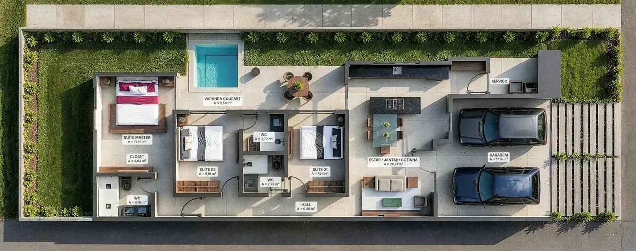 PLANTA 119m²