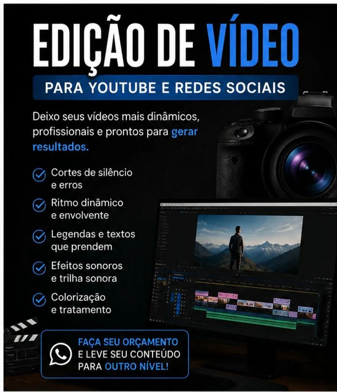 EDIÇÃO DE VÍDEO RAPIDA CUSTO BENEFÍCIO  - Foto 2