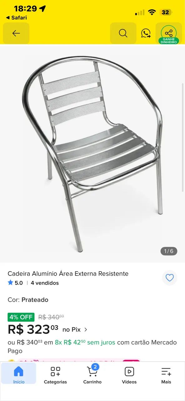 Cadeira para varanda  - Foto 2