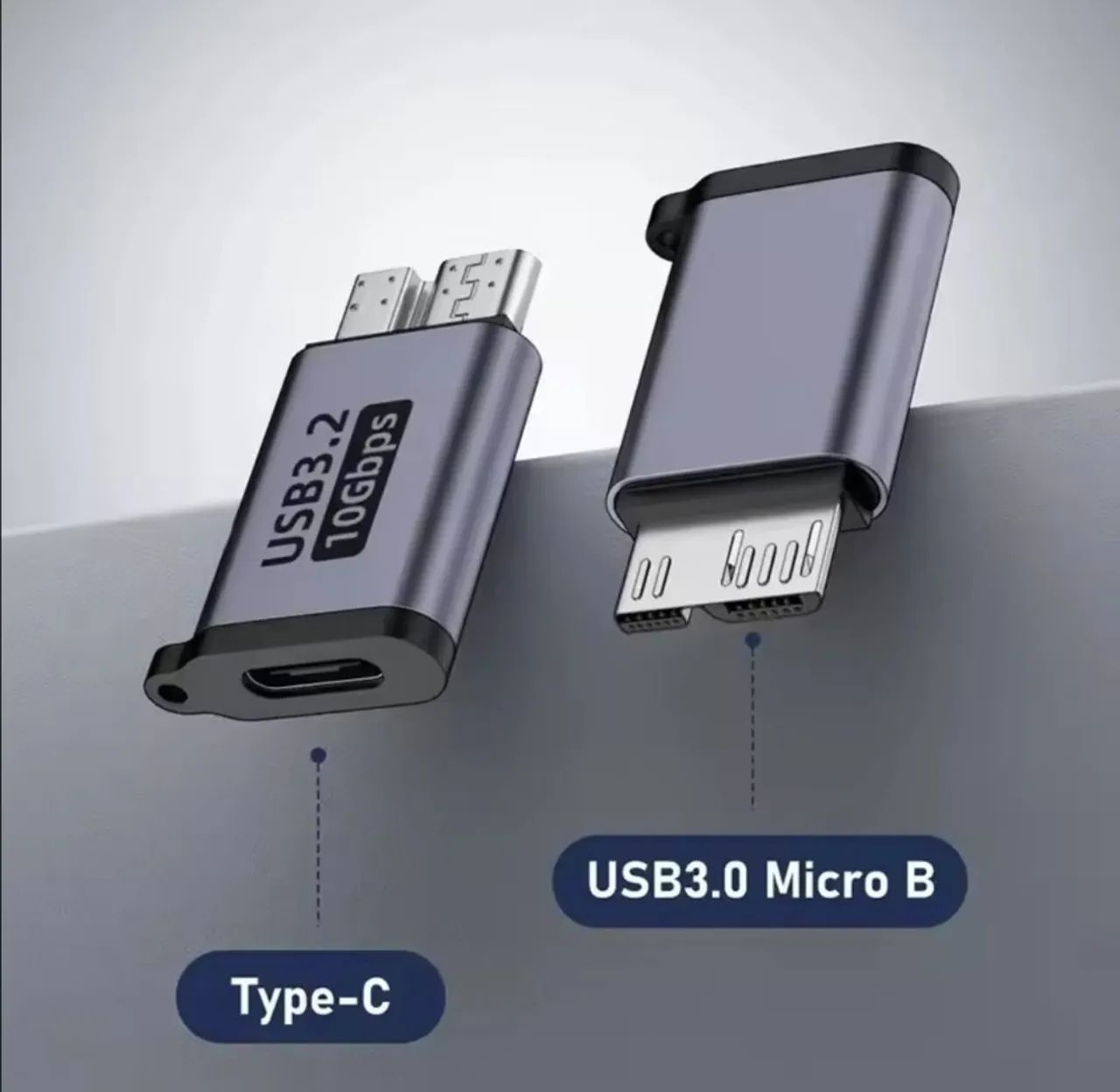 Adaptador conversor Micro B para Tipo C