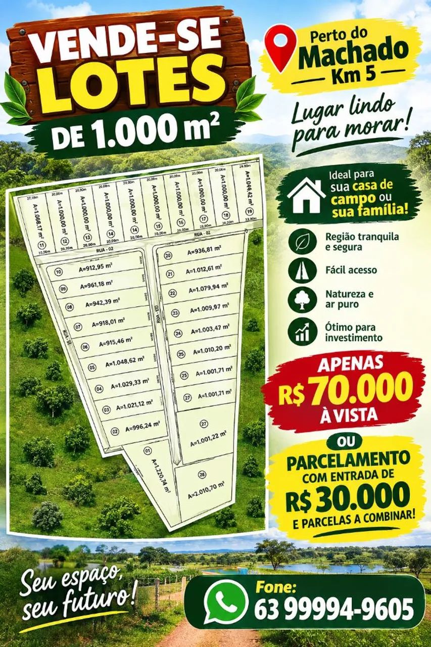 Vendo chácaras perto de Palmas