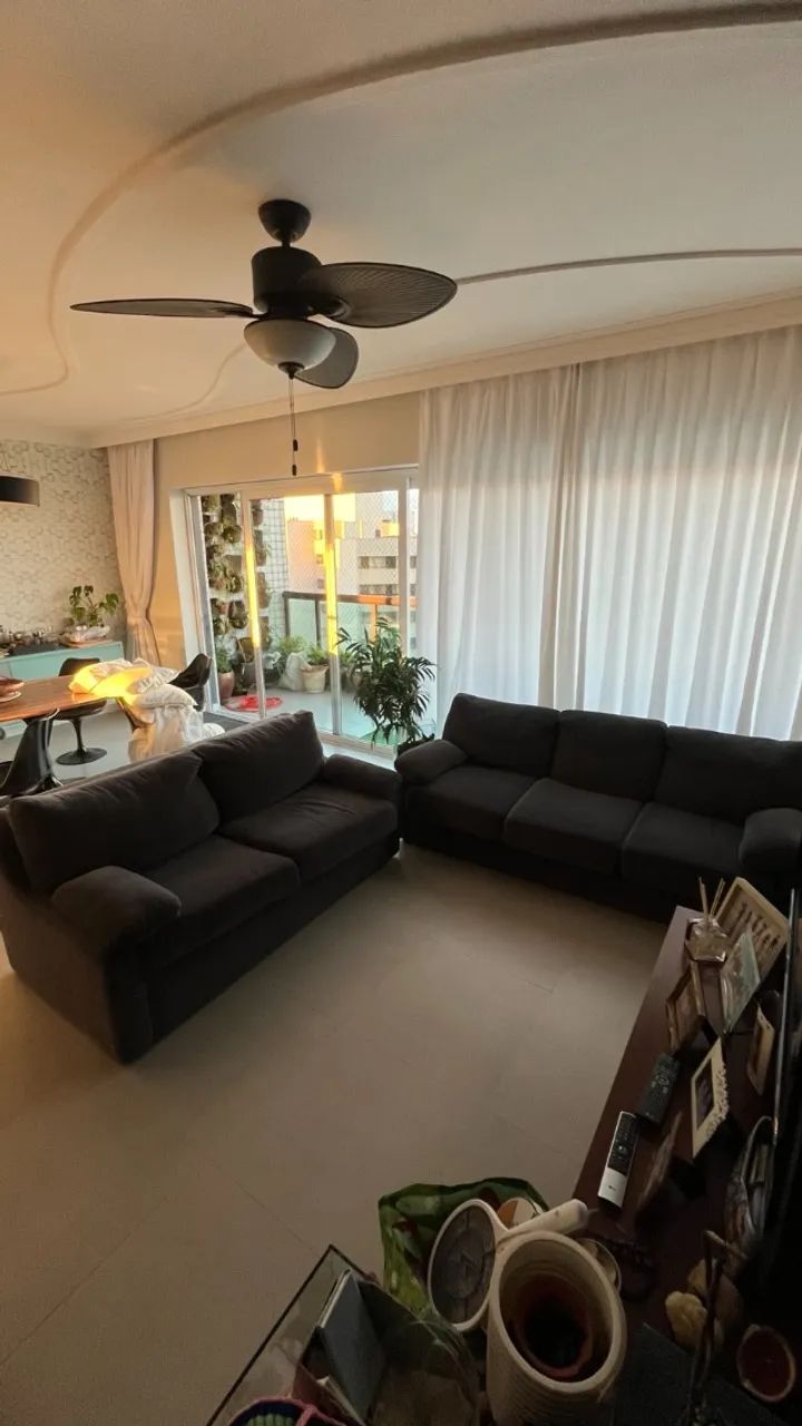 Conjunto de Sofás 3 e 2 Lugares + Sofá-Cama Casal