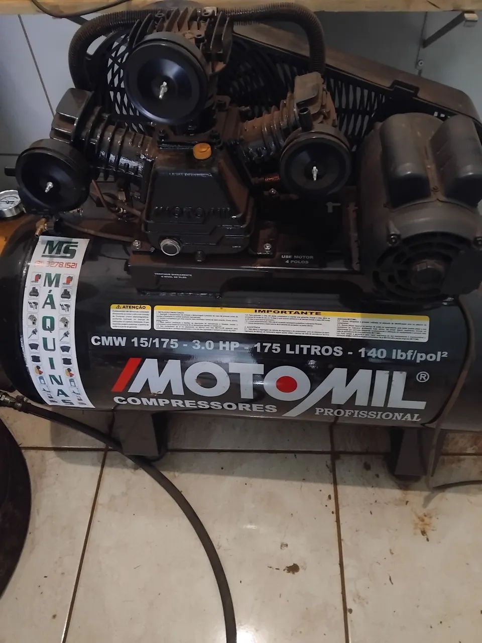  equipamento de  borracharia completa  com  5 mês  de uso incluindo  mangueiras  e.  - Foto 3